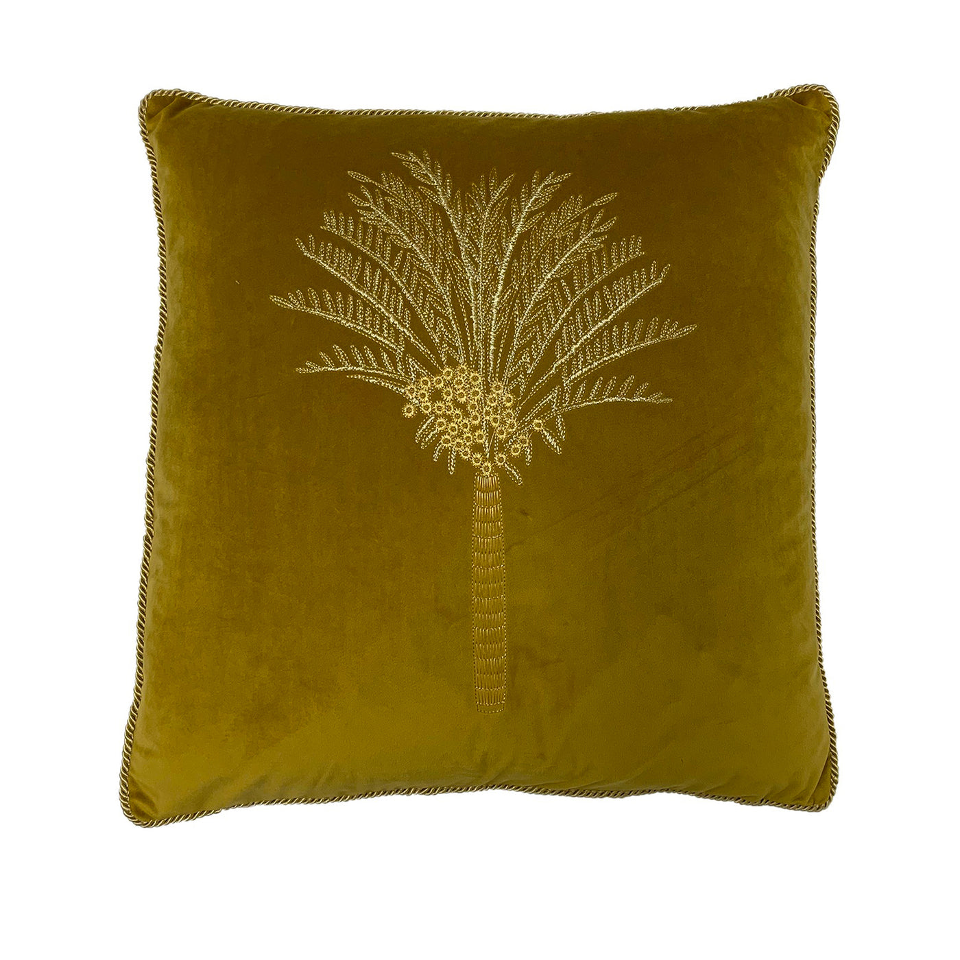Cushion - Palm Velvet Olive 50x50cm