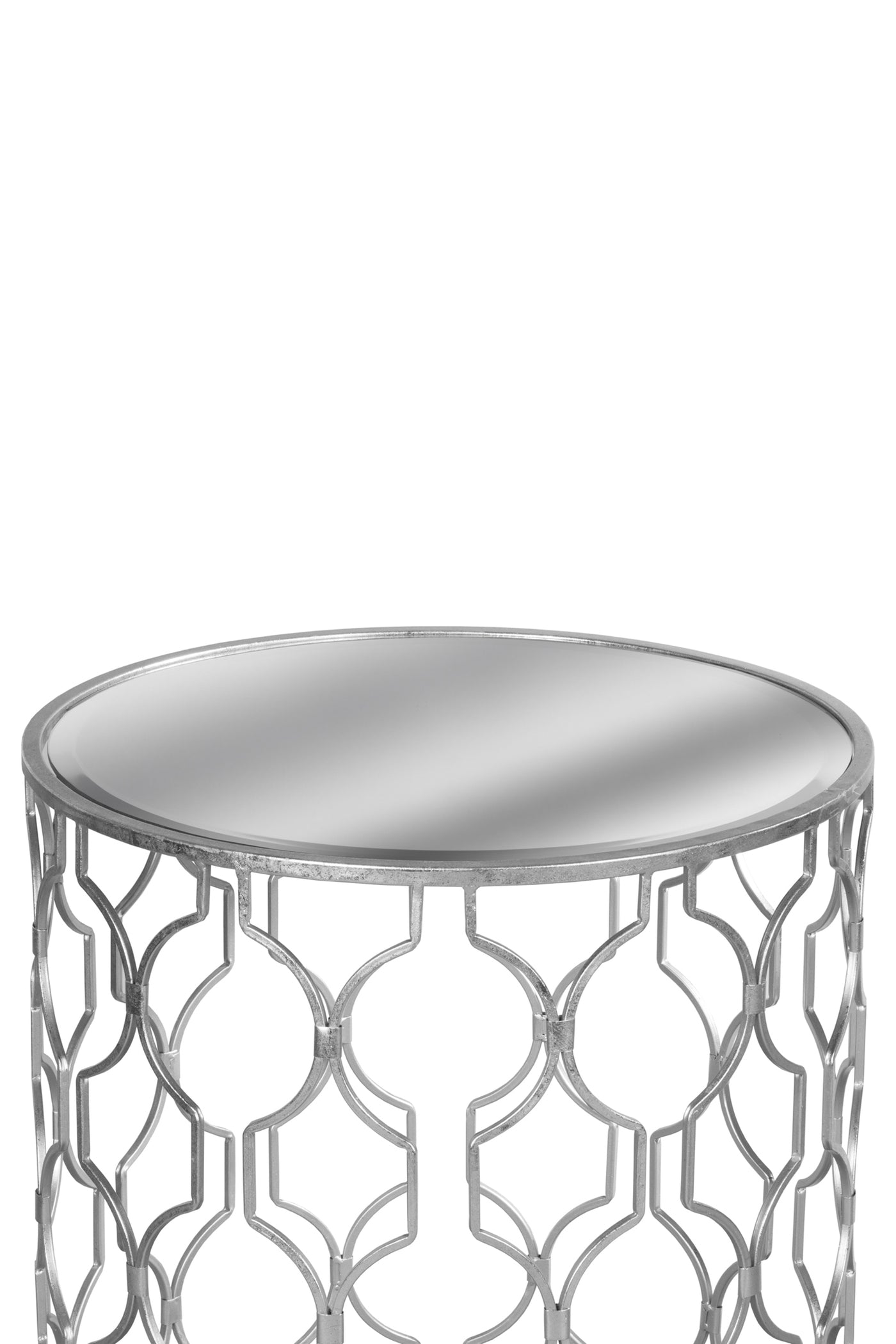 Circular Tables - Silver Arabesque (Set Of 2)