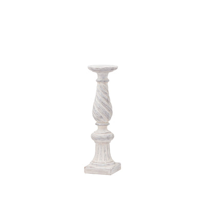 Candle Holder Swirl 40cm - Cream
