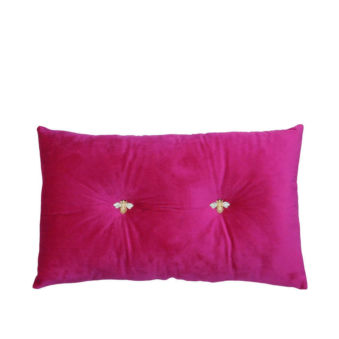 Cushion - Bee Velvet Fuchsia Pink 30x50cm