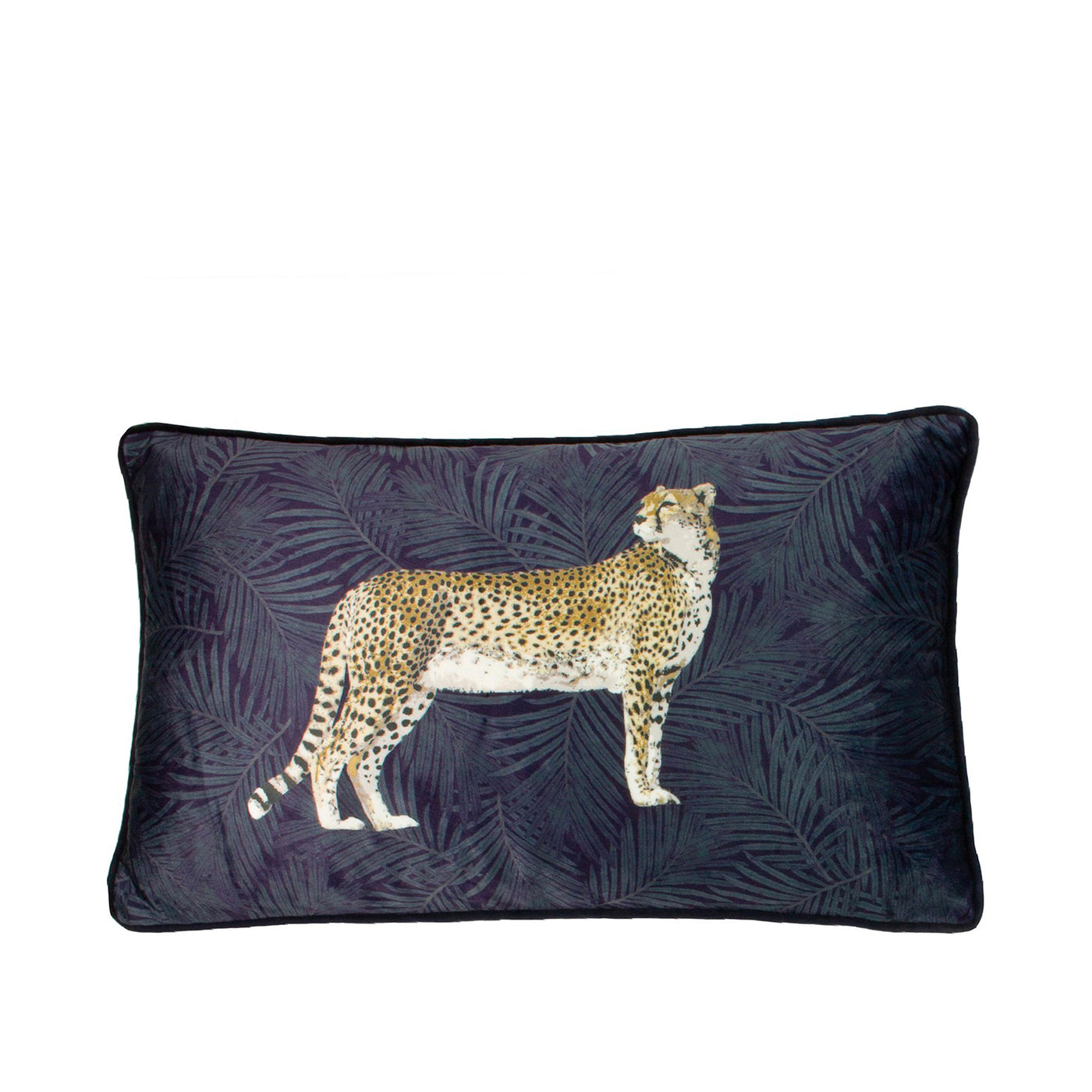 Cushion - Cheetah Velvet Navy 30x50cm