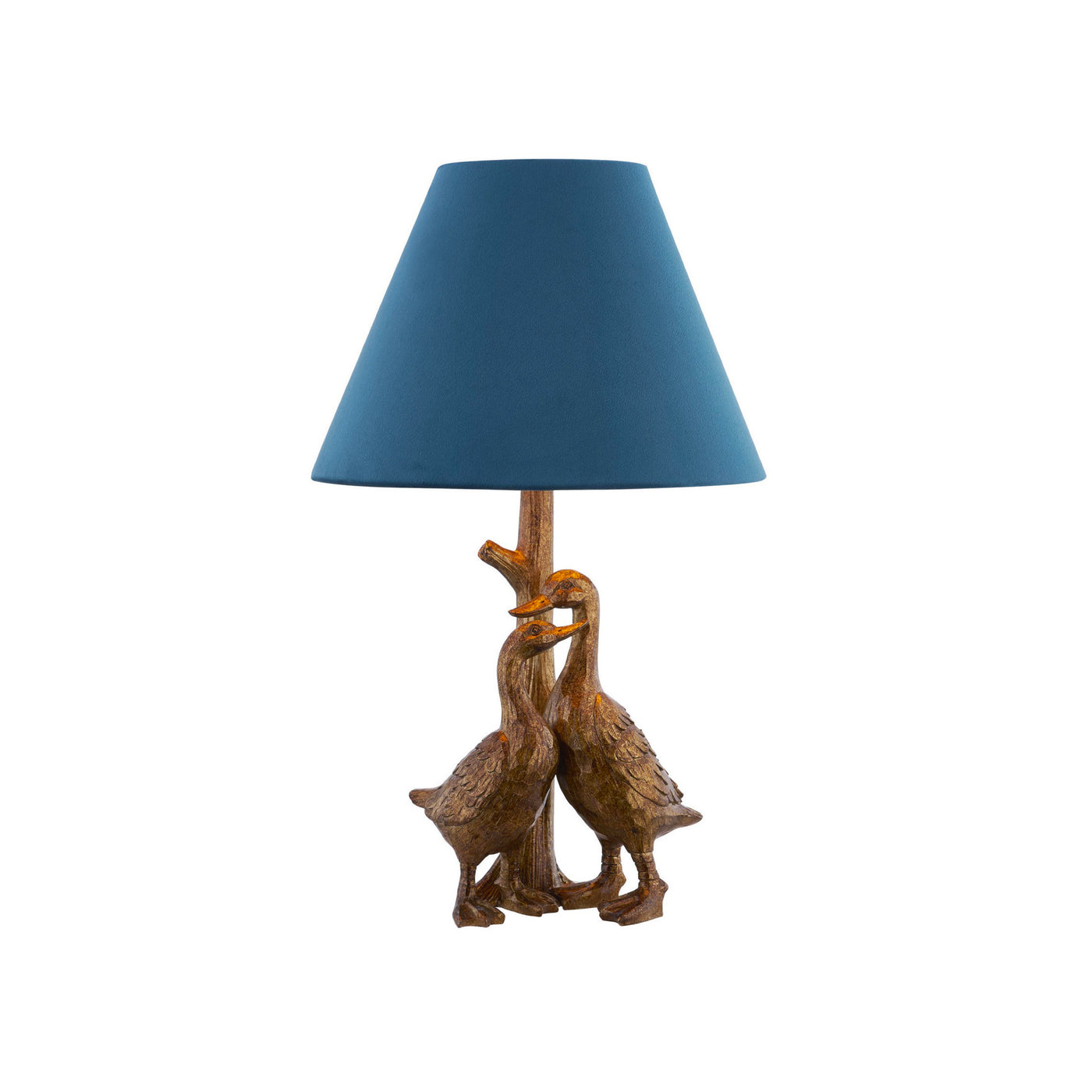 Ducks - Table Lamp Gold & Teal