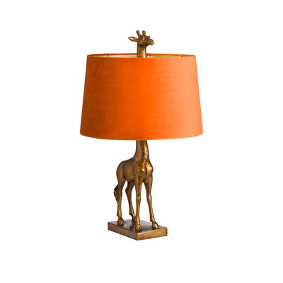 Exotica - Giraffe Table Lamp Gold & Orange