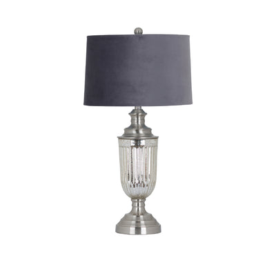 Heritage - Metal & Glass Table Lamp Silver