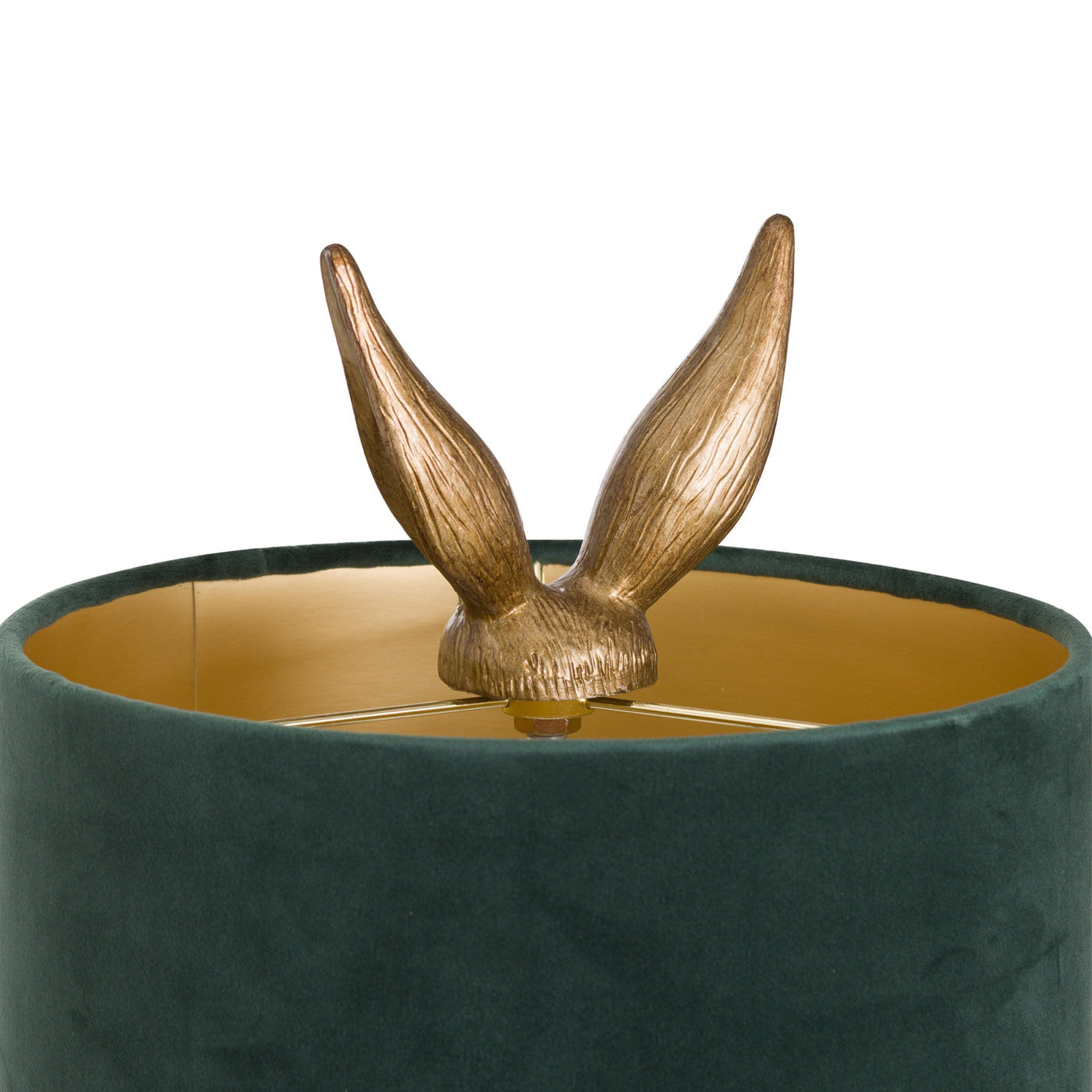 Hiding Hare - Table Lamp Gold & Green