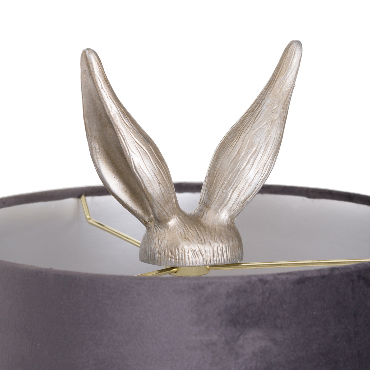 Hiding Hare - Table Lamp Silver & Grey
