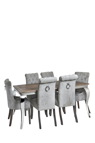 Langham - Dining Head Chair Silver