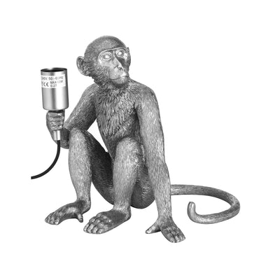 Monkey - Table Lamp Silver