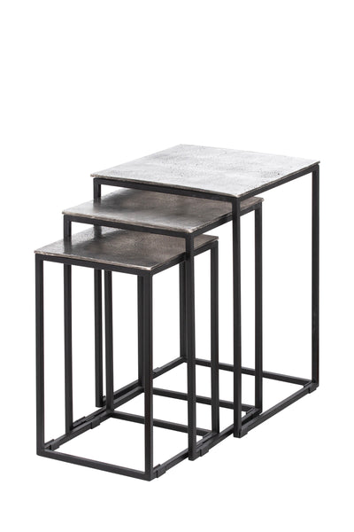 Nest Of Tables - Black & Silver
