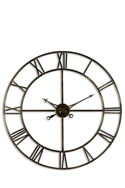Skeleton Clock 100cm - Brass